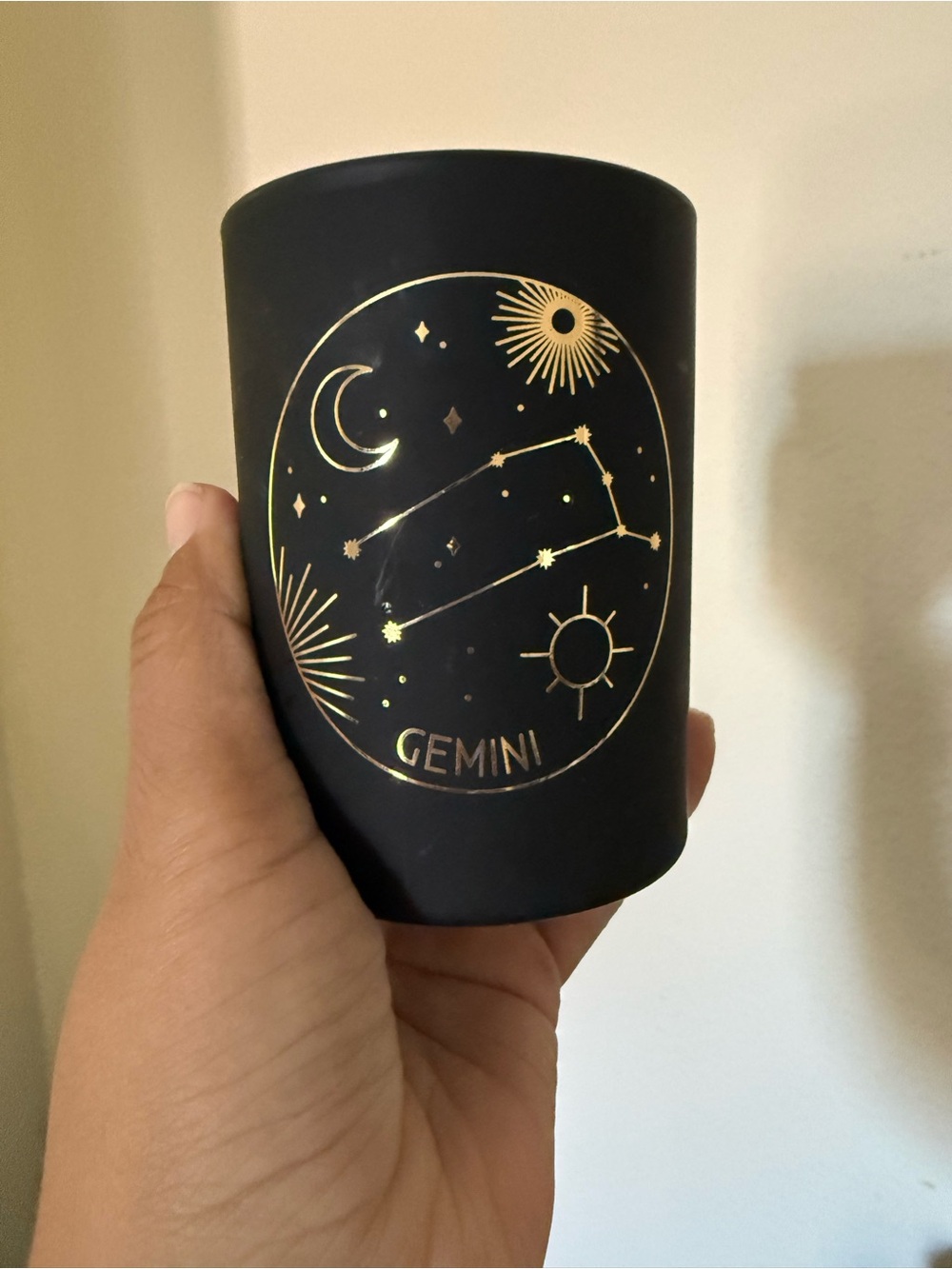 Sonoma Gemini Candle Holder - Black with Gold Accents‎